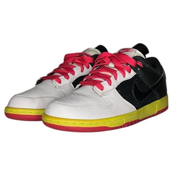 Womens Nike Dunk Low 317813-004 Leather Athletic Sneaker Shoes Size 10 - Picture 2 of 6